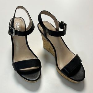 Charles by Charles David black cork  bottomed platform